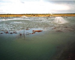 Очистка водоёмов и заболоченных территорий от нефти