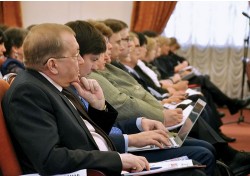Заседание коллегии, посвящённое итогам работы Министерства в прошлом году и задачам на 2014 год. Фото: Анастасия Нефёдова